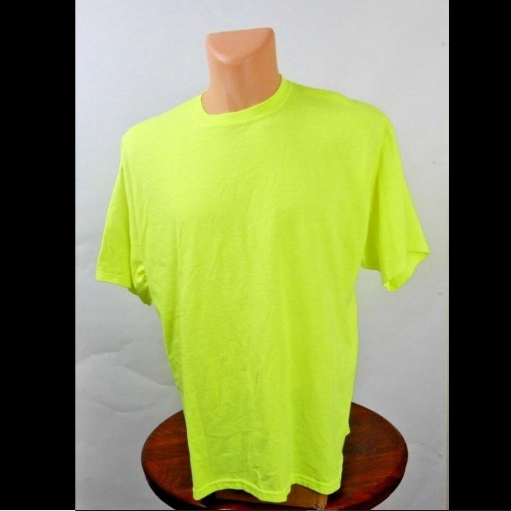 GILDAN ULTRA BLEND Bright Yellow Pullover Size XL (TS028) - Picture 1 of 16